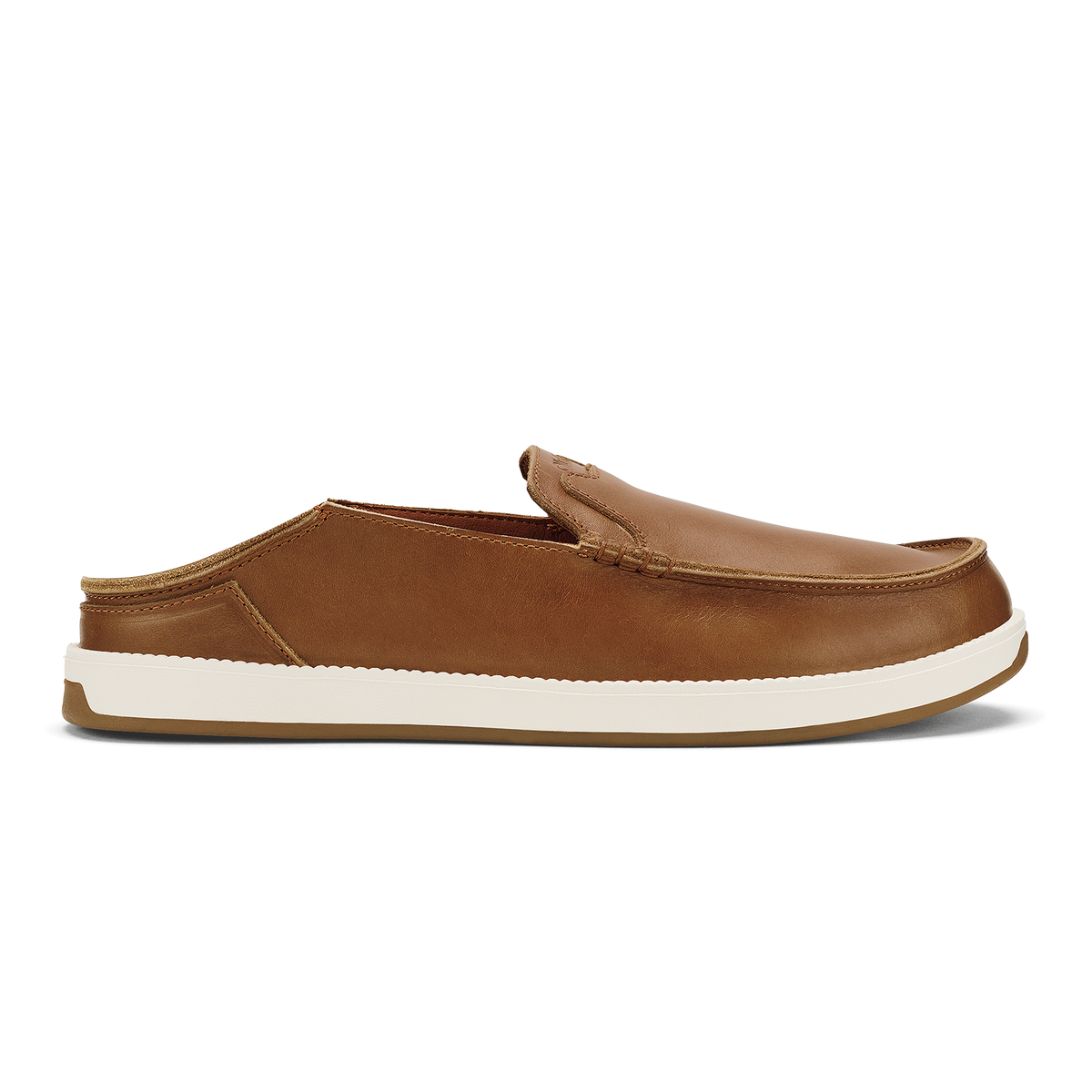 OluKai Kākaha Nia Men‘s Leather Slip-On Shoes - Fox