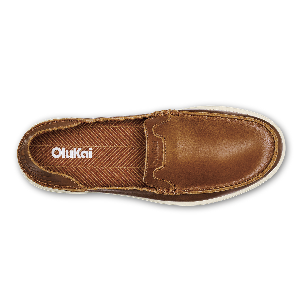 OluKai Kākaha Nia Men‘s Leather Slip-On Shoes - Fox