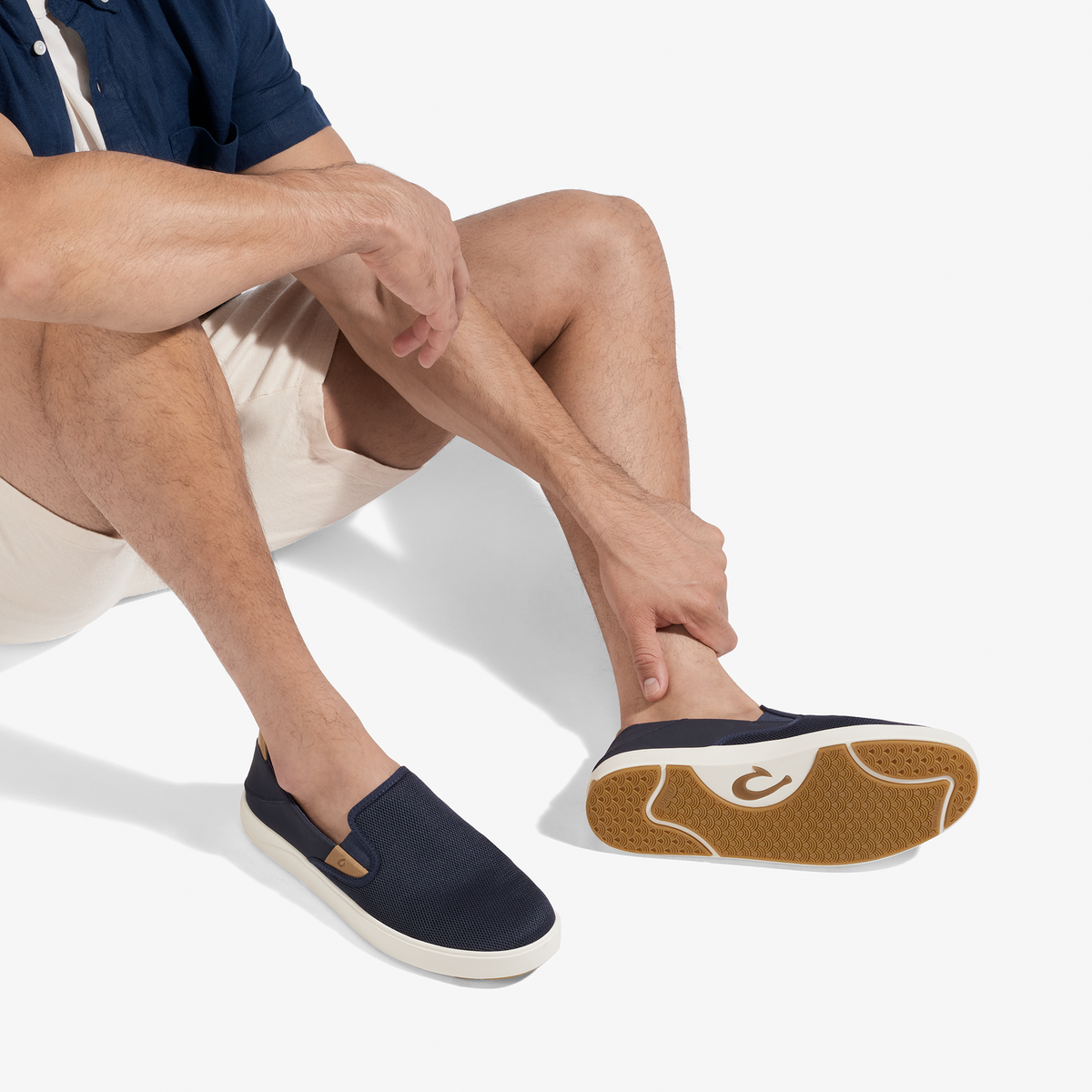 OluKai Lae'ahi Nui - Trench Blue / Tan