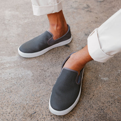 OluKai Lae‘ahi Men's Slip-On Sneakers - Pavement