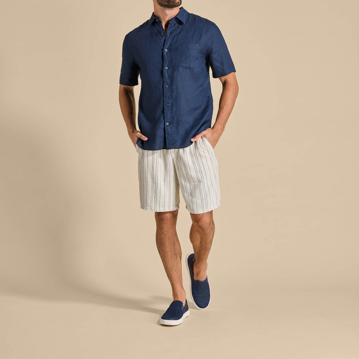 OluKai Lae‘ahi Men's Slip-On Sneakers - Blue Depth
