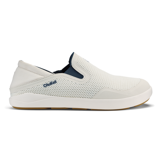 OluKai Moku Slip-on - White Sand / Trench Blue