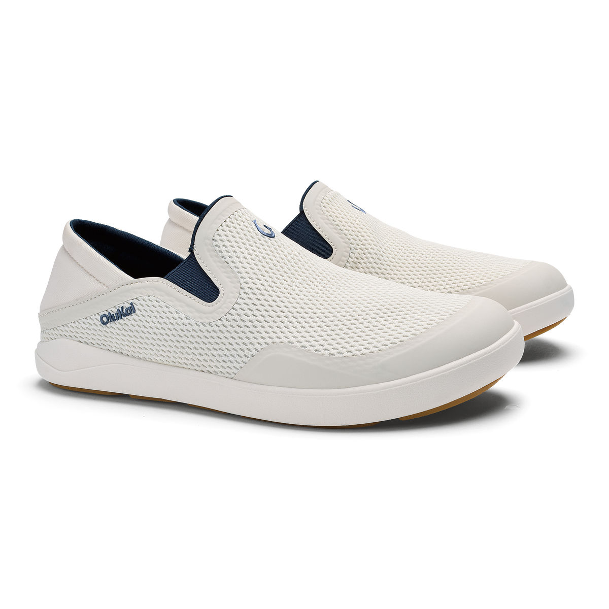 OluKai Moku Slip-on - White Sand / Trench Blue