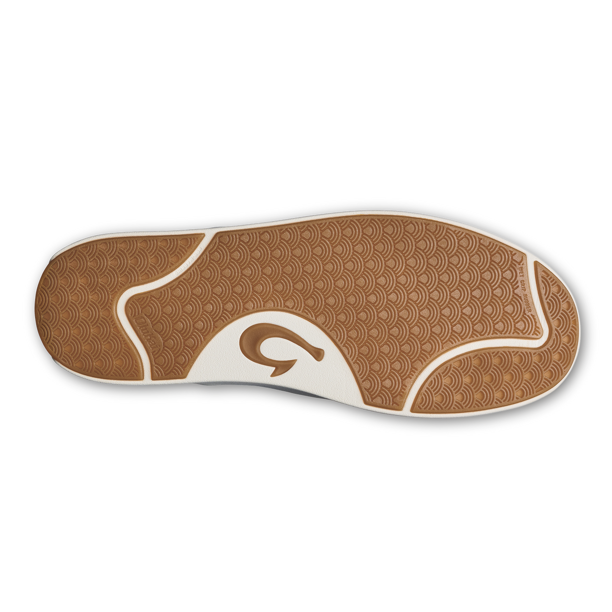 OluKai Lae‘ahi Lauhala Men's Leather Slip-On Sneakers - Ash
