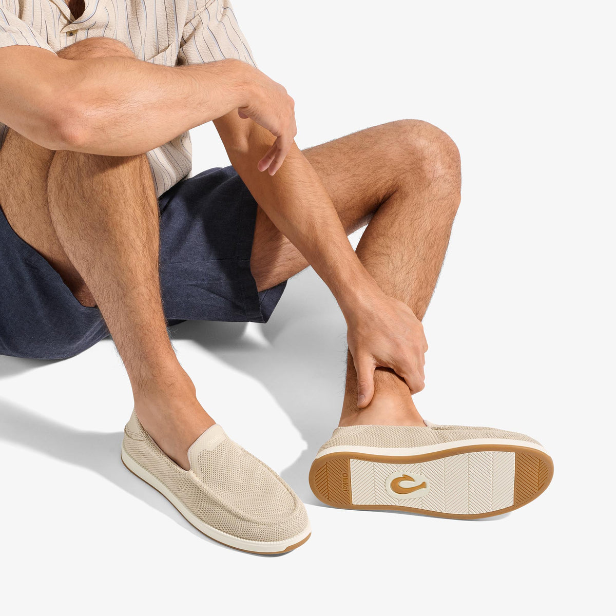 OluKai Kākaha Mesh Men‘s Slip-On Shoes - Tapa