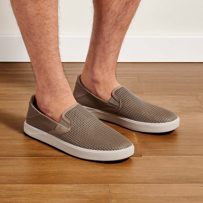 OluKai Lae‘ahi Men's Slip-On Sneakers - Clay