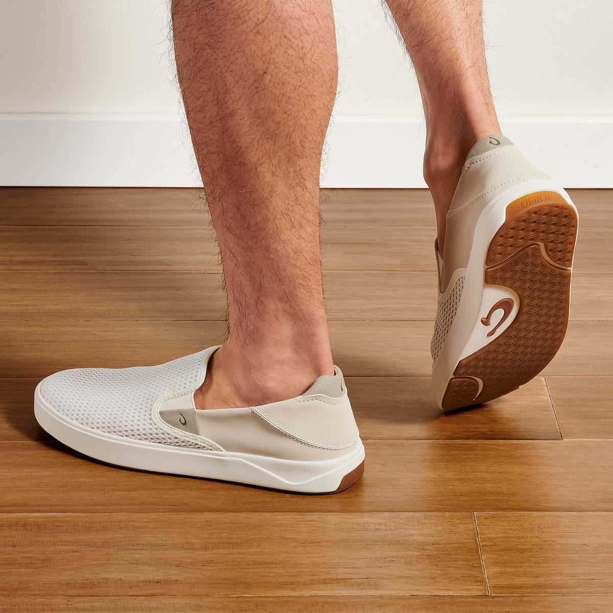 OluKai OluKai Lae‘ahi - Bone | Men's Slip-on Sneakers