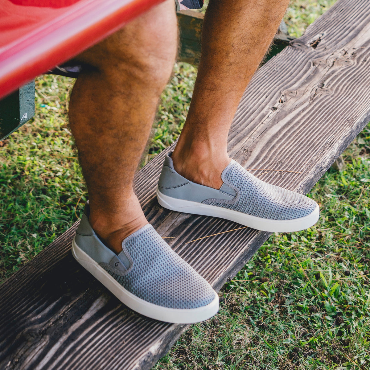 OluKai Lae‘ahi Men's Slip-On Sneakers - Poi