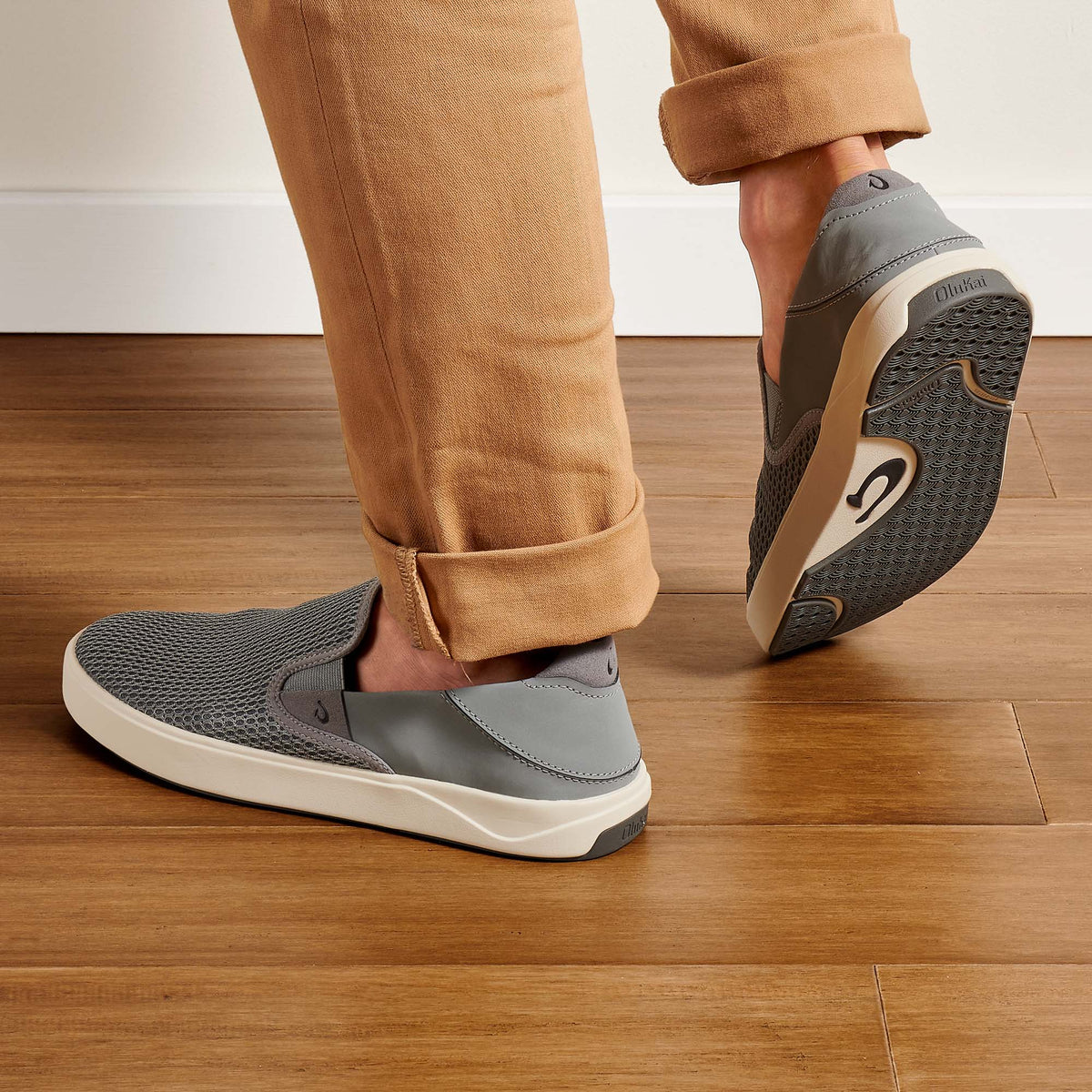 OluKai Lae‘ahi Men's Slip-On Sneakers - Poi