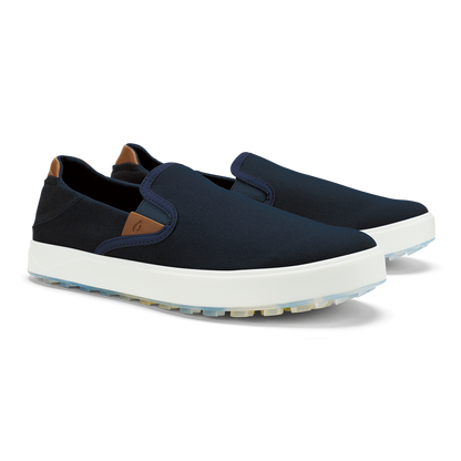 OluKai Wai‘alae Slip On Men’s Golf Shoes - Trench Blue