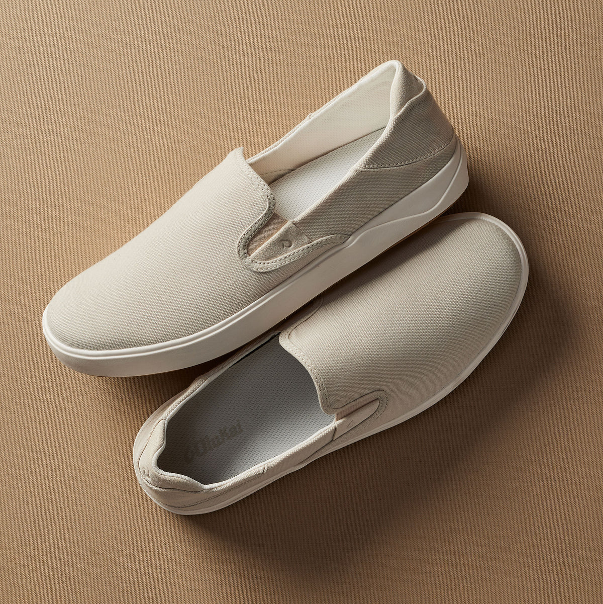 OluKai Lae‘ahi Men's Slip-On Sneakers - Tapa / Canvas