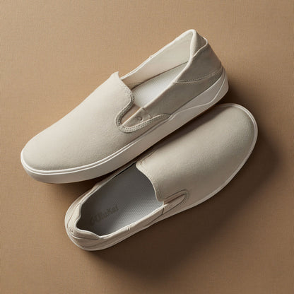 OluKai Lae‘ahi Men's Slip-On Sneakers - Tapa / Canvas