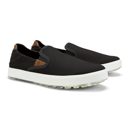 OluKai Wai‘alae Slip On Men’s Golf Shoes - Lava Rock