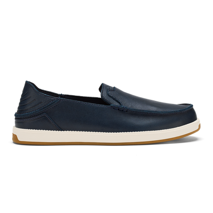 OluKai Kākaha Nia Men‘s Suede Slip-On Shoes - Mood Indigo