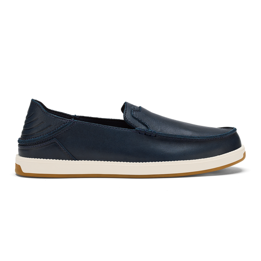 OluKai Kākaha Nia Men‘s Suede Slip-On Shoes - Mood Indigo