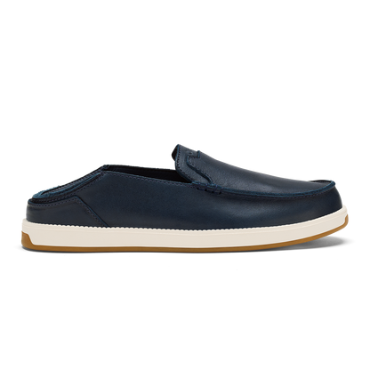 OluKai Kākaha Nia Men‘s Suede Slip-On Shoes - Mood Indigo