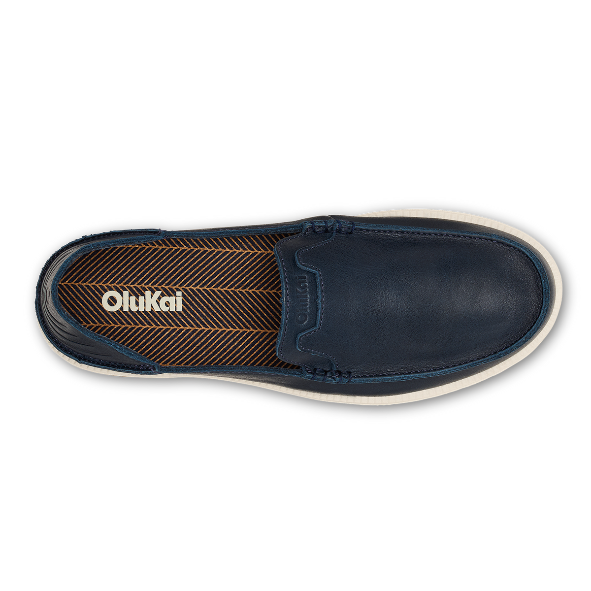 OluKai Kākaha Nia Men‘s Suede Slip-On Shoes - Mood Indigo