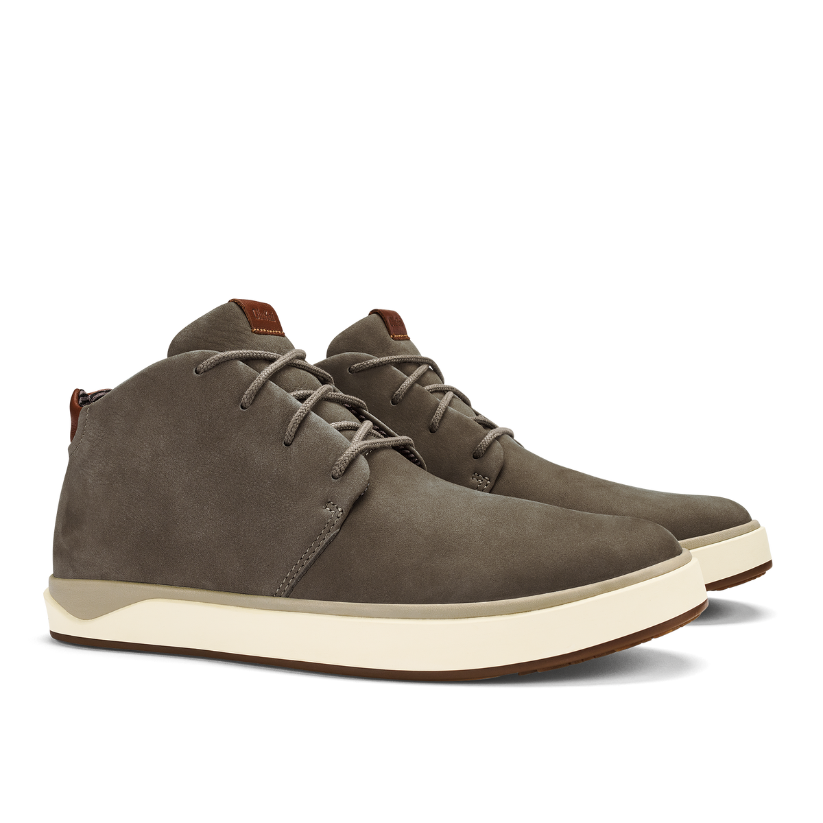 OluKai Papakū 'Ili Men’s Waterproof Leather Boots- Mustang