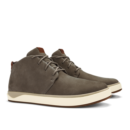OluKai Papakū 'Ili Men’s Waterproof Leather Boots- Mustang