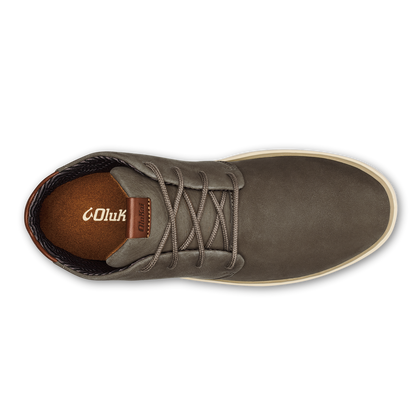 OluKai Papakū 'Ili Men’s Waterproof Leather Boots- Mustang