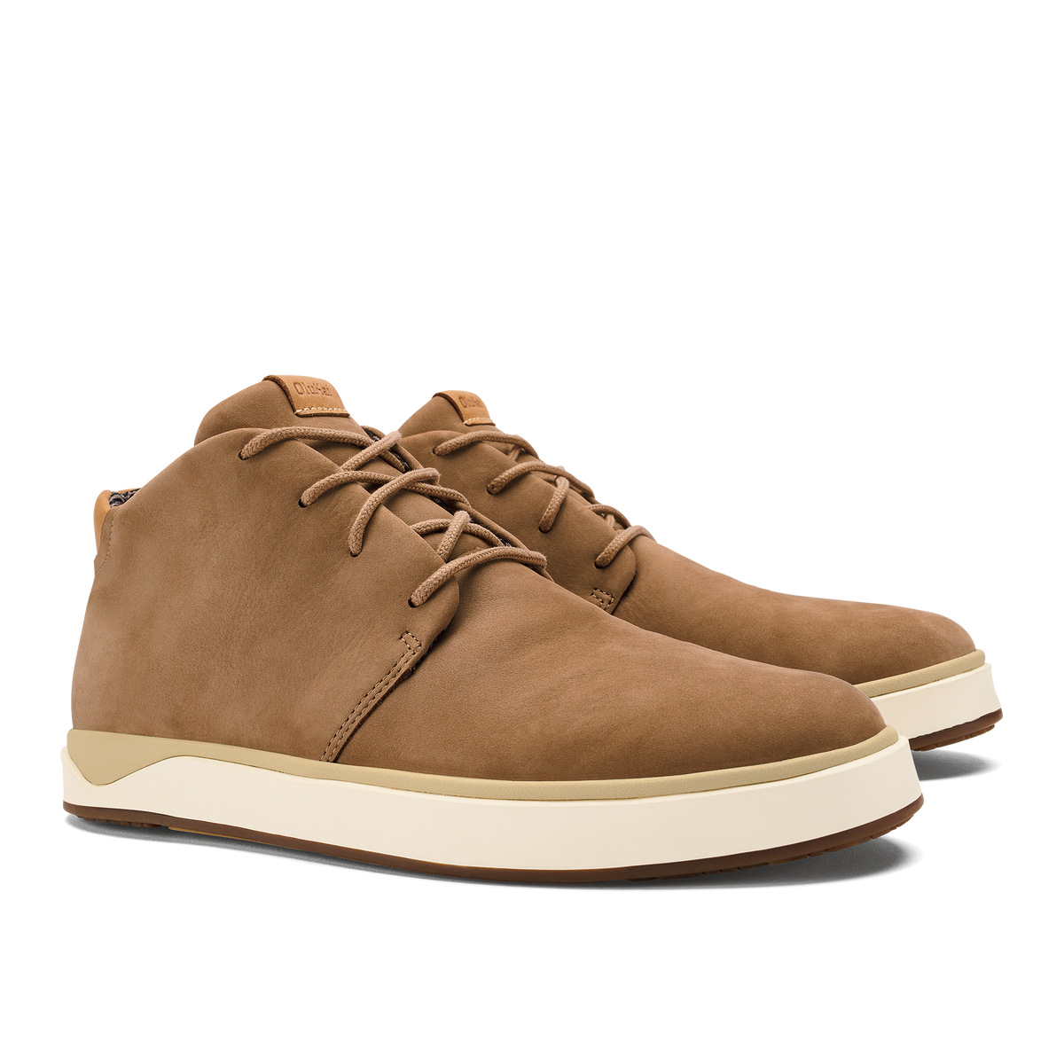 OluKai Papakū 'Ili Men’s Waterproof Leather Boots- Tan