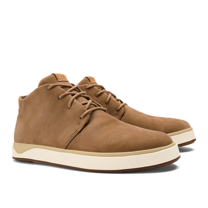 OluKai Papakū 'Ili Men’s Waterproof Leather Boots- Tan