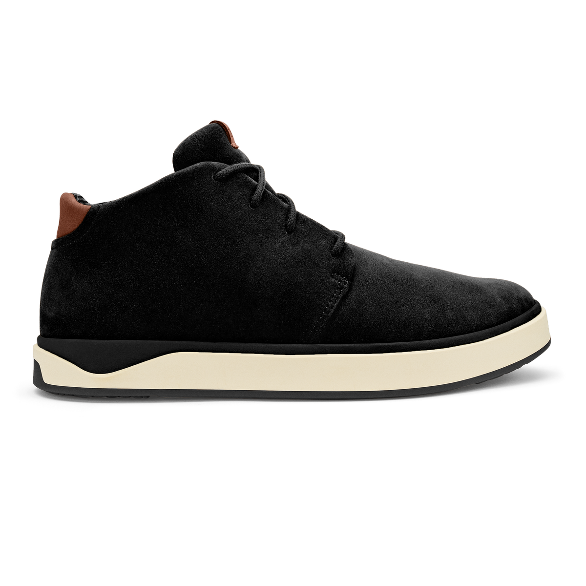 OluKai Papakū 'Ili Men’s Waterproof Leather Boots- Black
