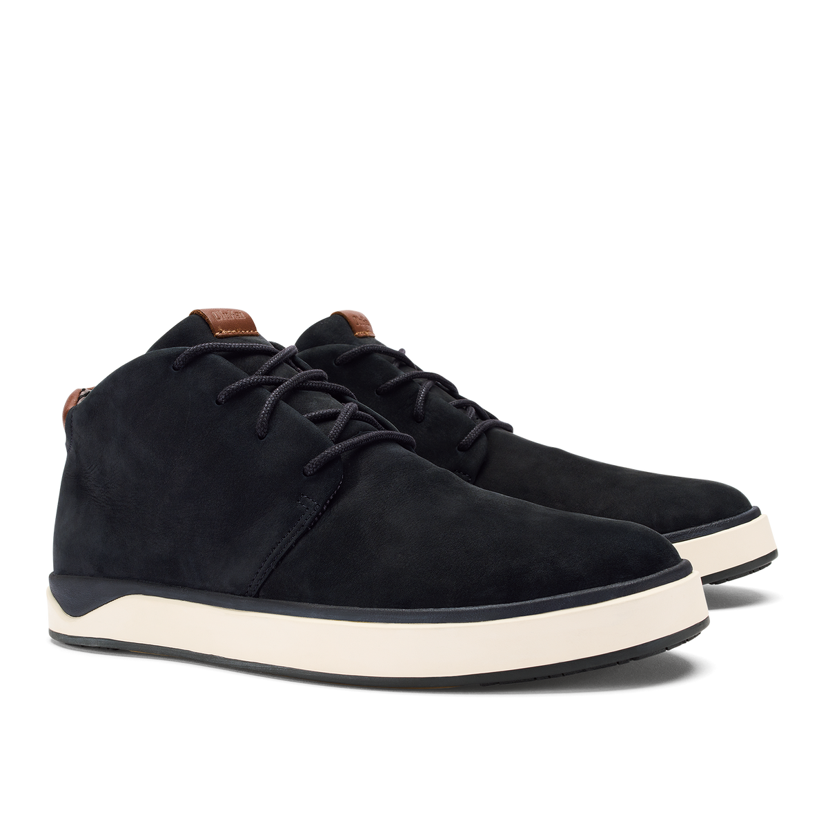 OluKai Papakū 'Ili Men’s Waterproof Leather Boots- Black