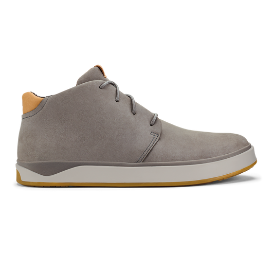 OluKai Papakū 'Ili Men’s Waterproof Leather Boots- Graphite