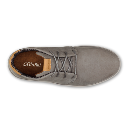 OluKai Papakū 'Ili Men’s Waterproof Leather Boots- Graphite