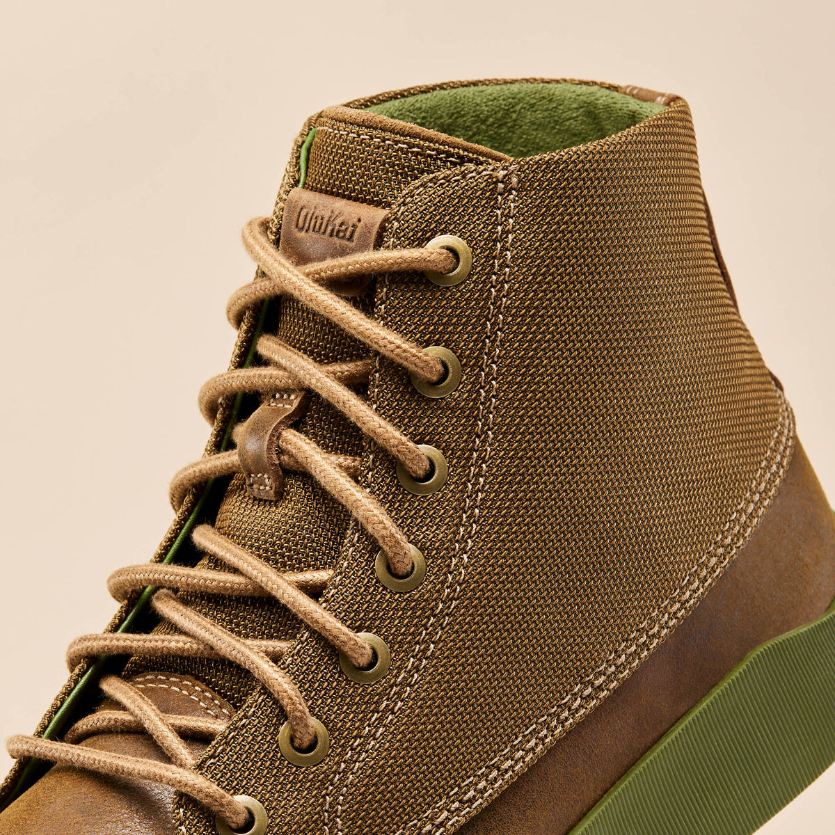 OluKai Mōlina Men’s Waterproof Leather Boots - Mustang Hanu