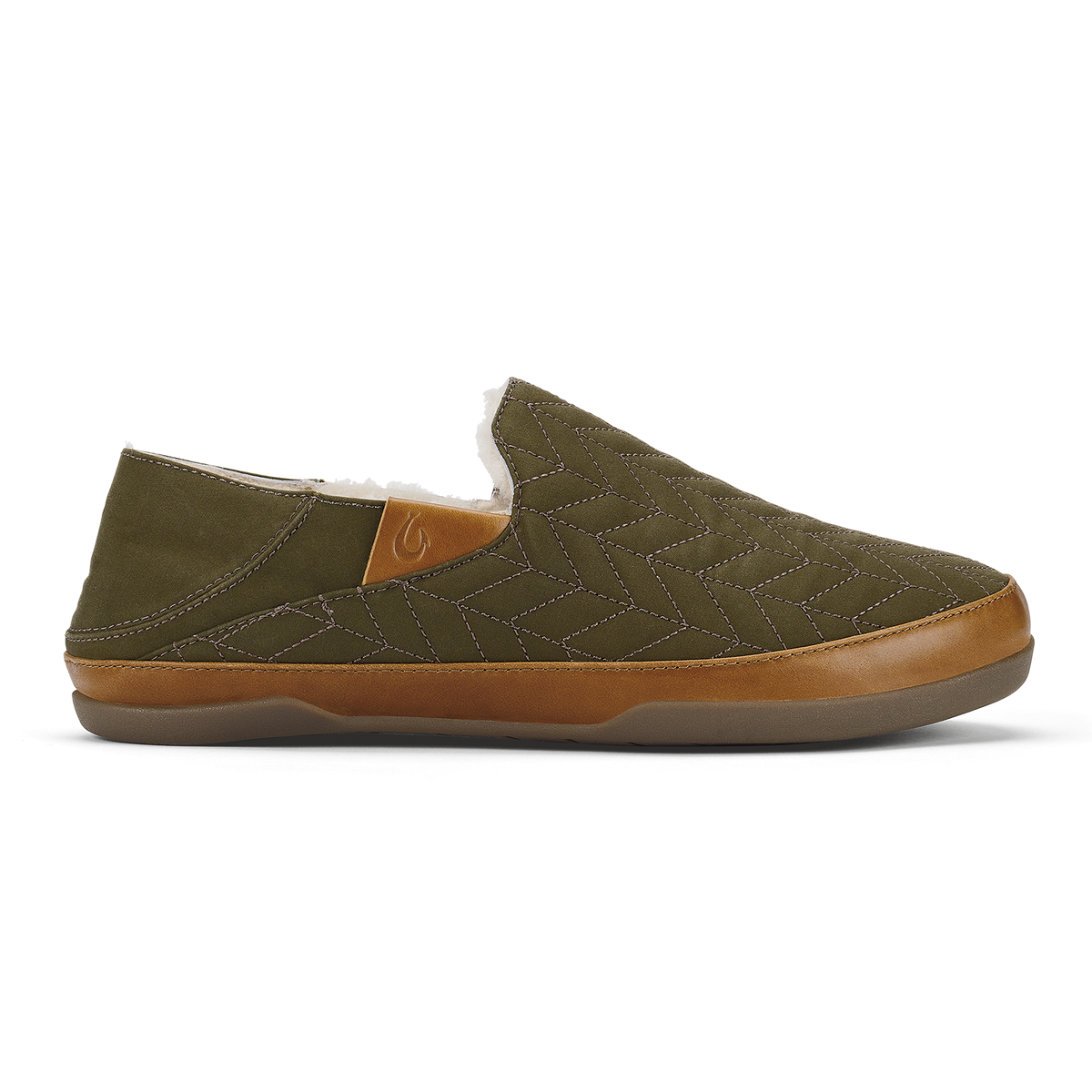 OluKai Hanohano Men’s Waxed Canvas Slippers - Husk