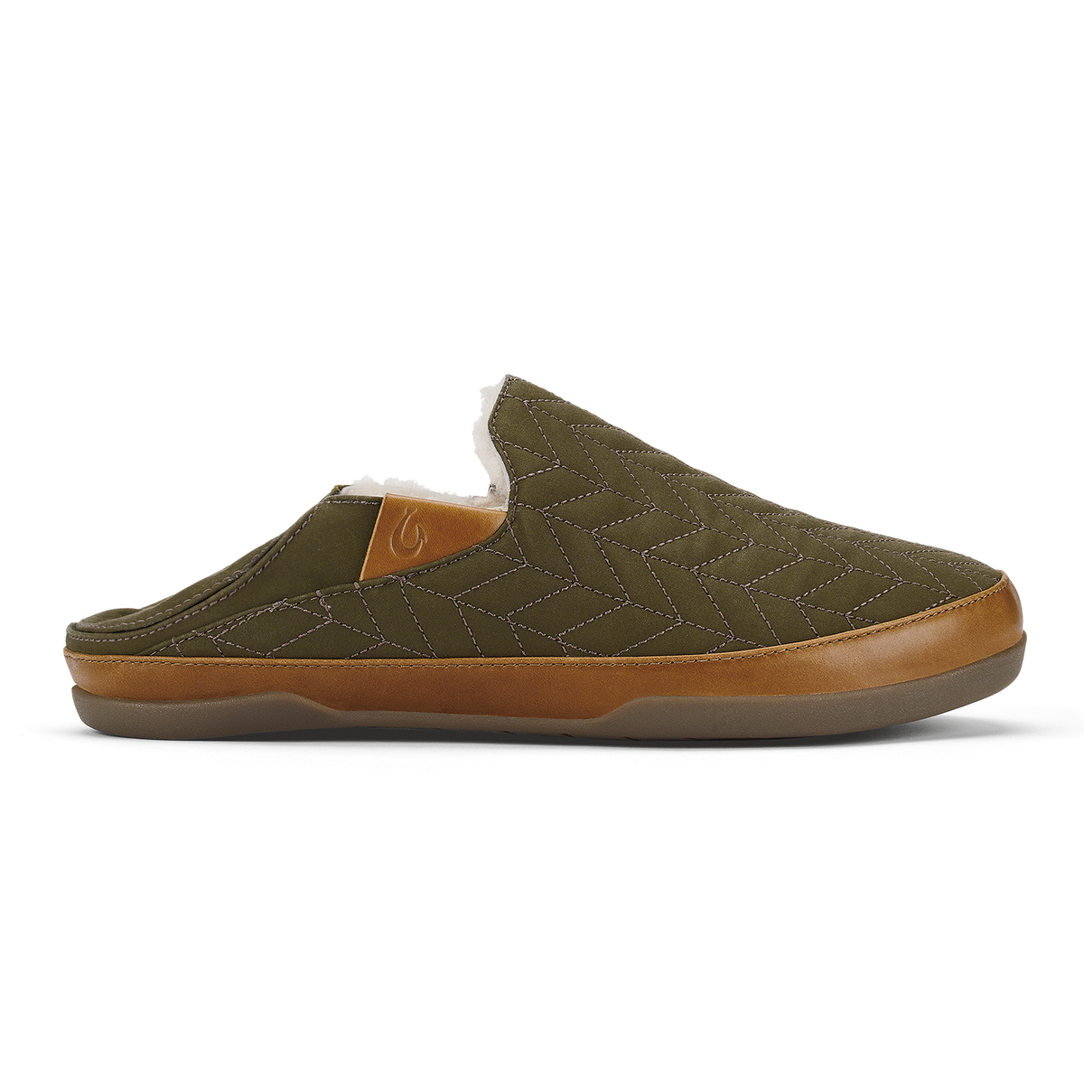 OluKai Hanohano Men’s Waxed Canvas Slippers - Husk