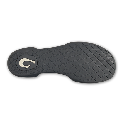 OluKai Hanohano Men’s Waxed Canvas Slippers - Dark Shadow