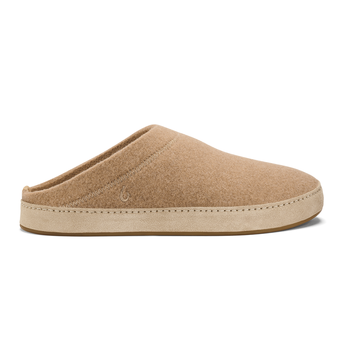 OluKai Hāmani Hulu Men’s Wool Mule Slippers - Oatmeal