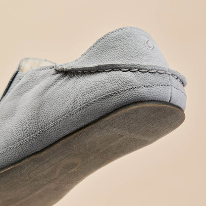 OluKai Moloā Men's Leather Slippers - Kona Coffee