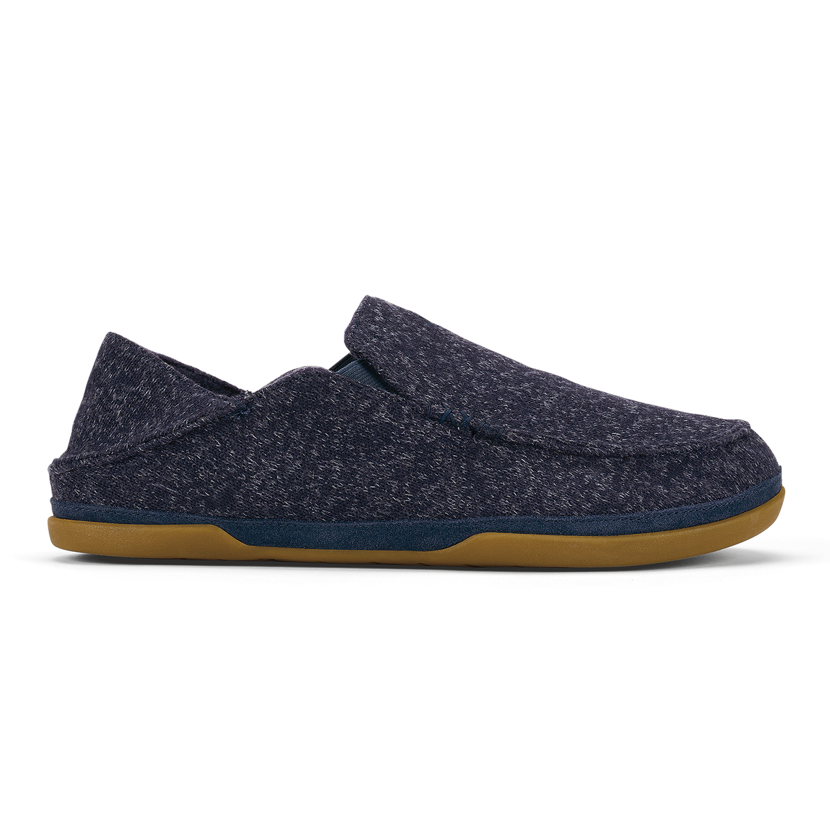 OluKai Moloā Hulu Men’s Wool Slippers - Trench Blue