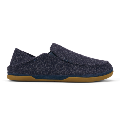 OluKai Moloā Hulu Men’s Wool Slippers - Trench Blue
