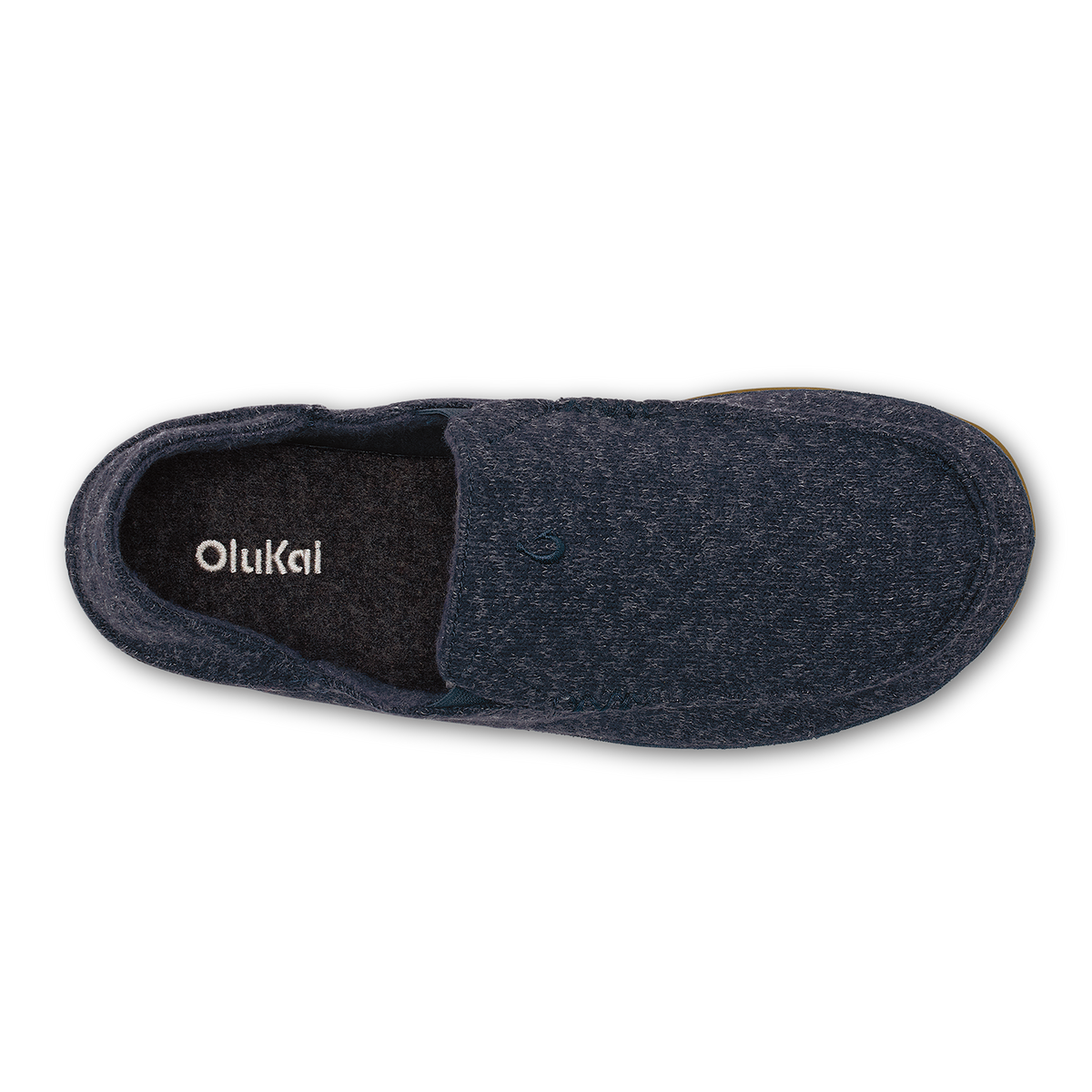 OluKai Moloā Hulu Men’s Wool Slippers - Trench Blue