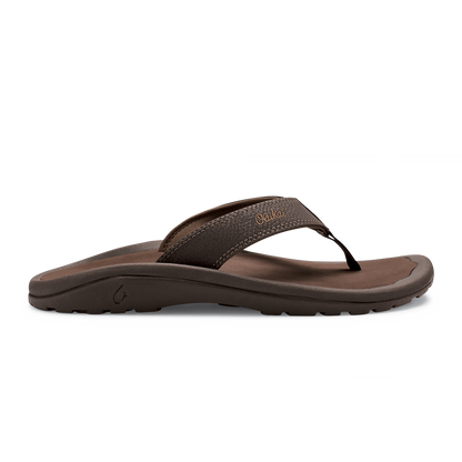 OluKai ‘Ohana Men's Beach Sandals - Dark Java / Ray