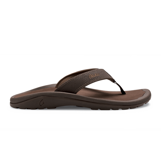 OluKai ‘Ohana Men's Beach Sandals - Dark Java / Ray