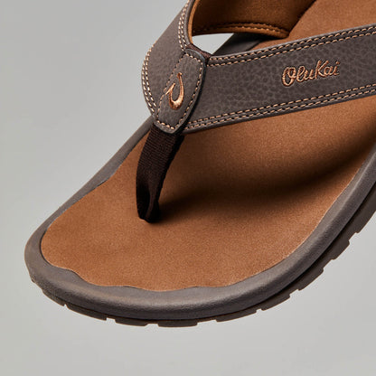 OluKai ‘Ohana Men's Beach Sandals - Dark Java / Ray