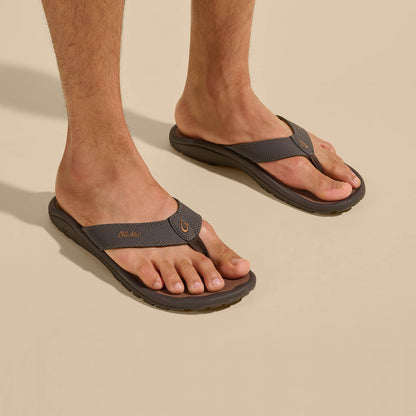 OluKai ‘Ohana Men's Beach Sandals - Dark Java / Ray