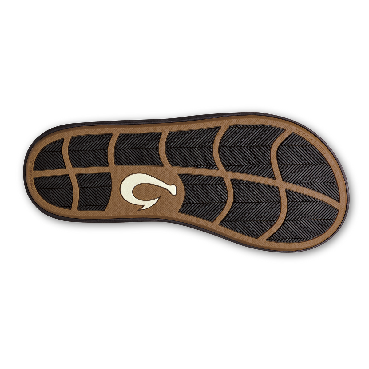 OluKai Ki‘i Men’s Water Ready Beach Sandals - Lava Rock / Bold Blue