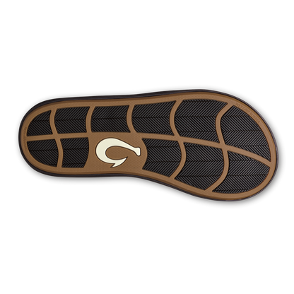 OluKai Ki‘i Men’s Water Ready Beach Sandals - Lava Rock / Bold Blue