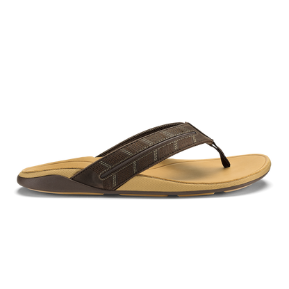 OluKai Tuahine Palm - Dk Java / Golden Sand