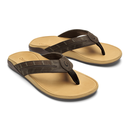 OluKai Tuahine Palm - Dk Java / Golden Sand