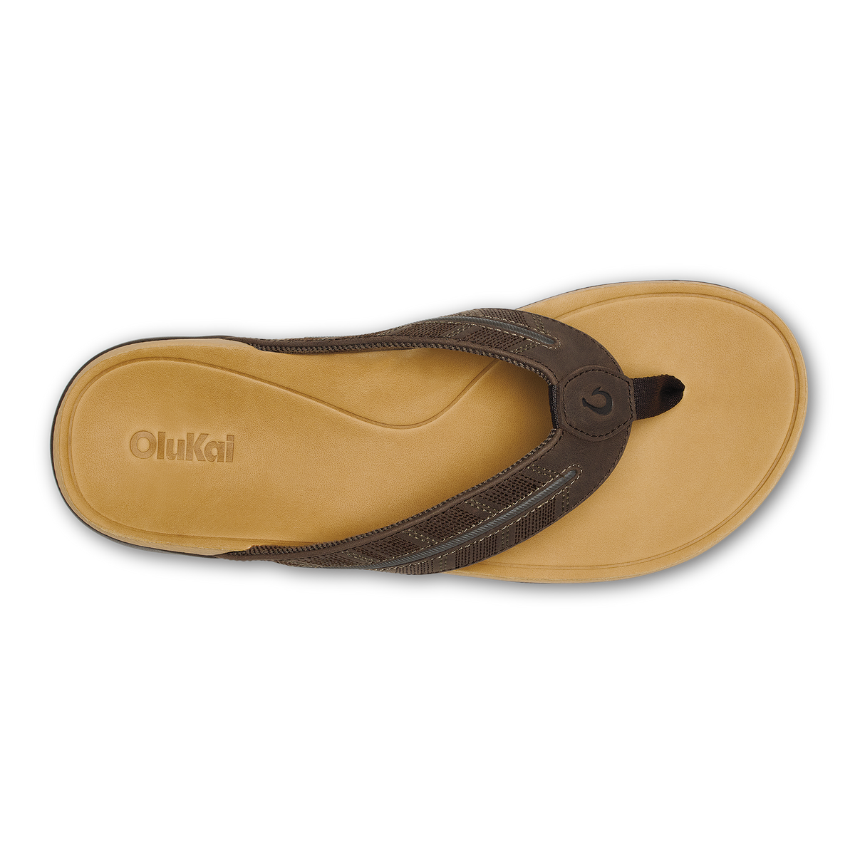 OluKai Tuahine Palm - Dk Java / Golden Sand