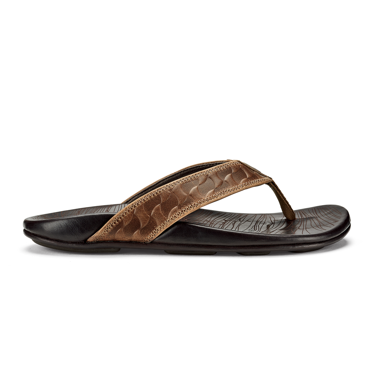 OluKai Hikianalia - Tan / Dark Java
