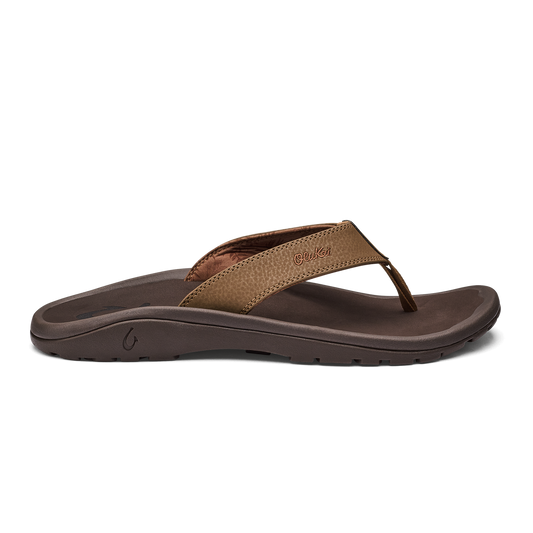 OluKai ‘Ohana Men's Best Selling Beach Sandals - Tan / Dark Java
